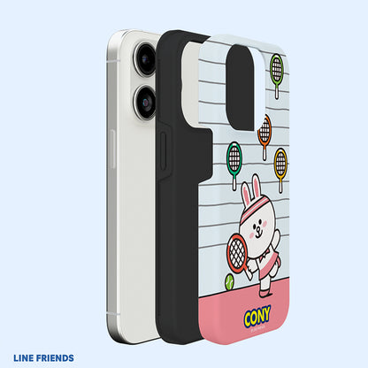 Line Friends Tennis Dual Layer TPU+PC Shockproof Guard Up Combo Case Cover