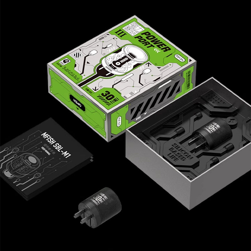 Mfish Electronic Mushroom III Power Port GaN 30W PD Fast Charger