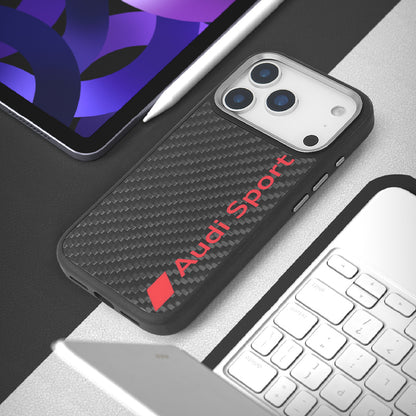 AUDI Carbon Fiber Phone Case Cover