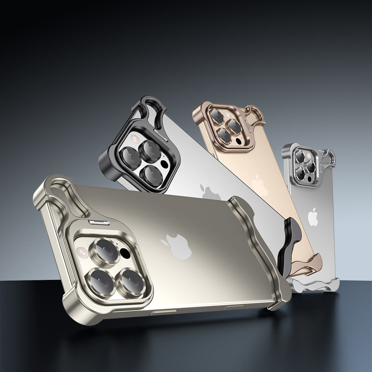 Armor King Wing Skeleton Lens Stand Frameless Anti-fall Metal Case Cover