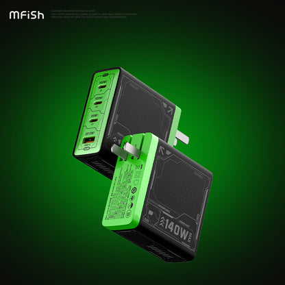 Mfish Electronic Rhino Power Port GaN 140W PD Fast Charger