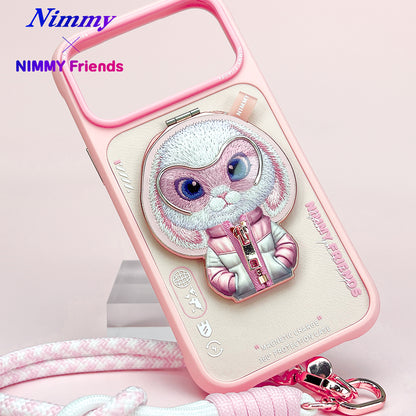 Nimmy Cool Glasses 2.0 Cute Pets 3D Embroidery Magnetic Bracket Phone Holder