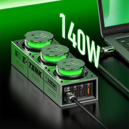 Mfish E-Tank Power Station 140W GaN PD Desktop Charger