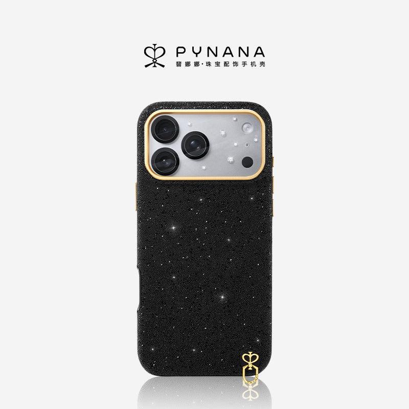 PYNANA Jewelry Aesthetics & Handcraft Starry Sky MagSafe Black Diamonds Protective Case Cover
