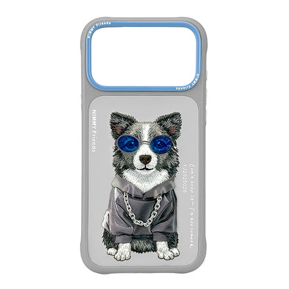 Nimmy Glasses Cute Pets Cool Embroidery Case Cover