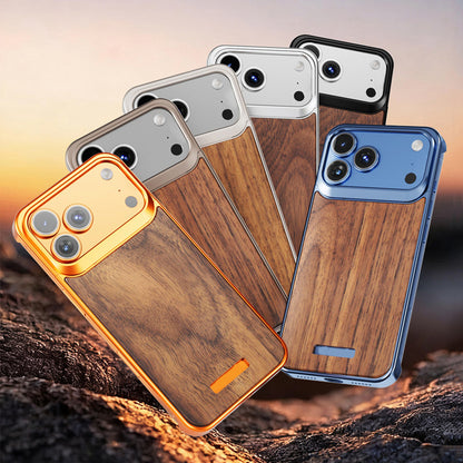 Armor King MagSafe Aluminum+Wood Heat Dissipation Aromatherapy Protective Cover Case