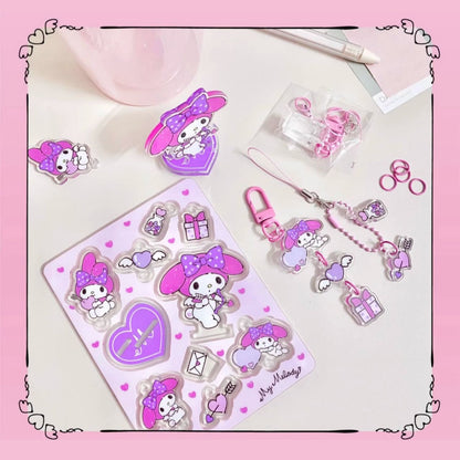 Moetch Sanrio Characters Tear-Up Pendant Set