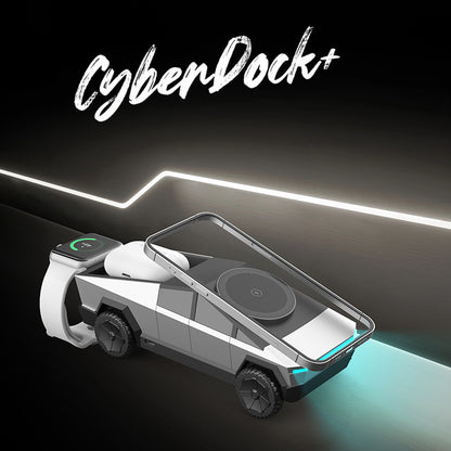 Armor King CyberDock 3-in-1 Wireless Charger + Car Model Ornament + Stand