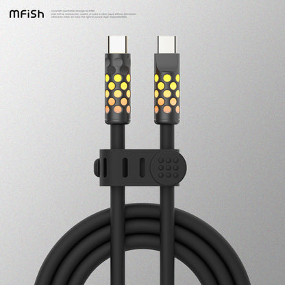 MfiSh Power Viper Type-C to Lightning (30W) / Type-C (240W) Luminous Data Cable Charging Line