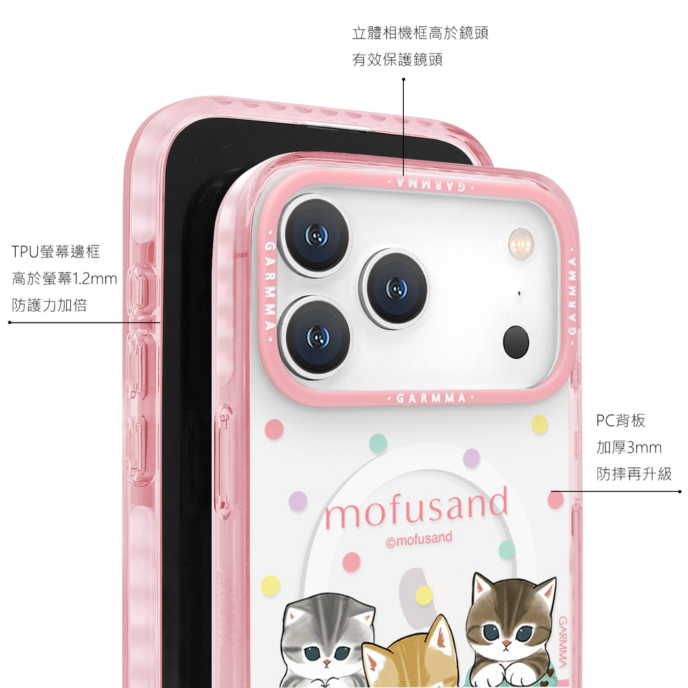 GARMMA mofusand Companionship MagSafe Premium Military Grade Drop Tested Impact Case Cover