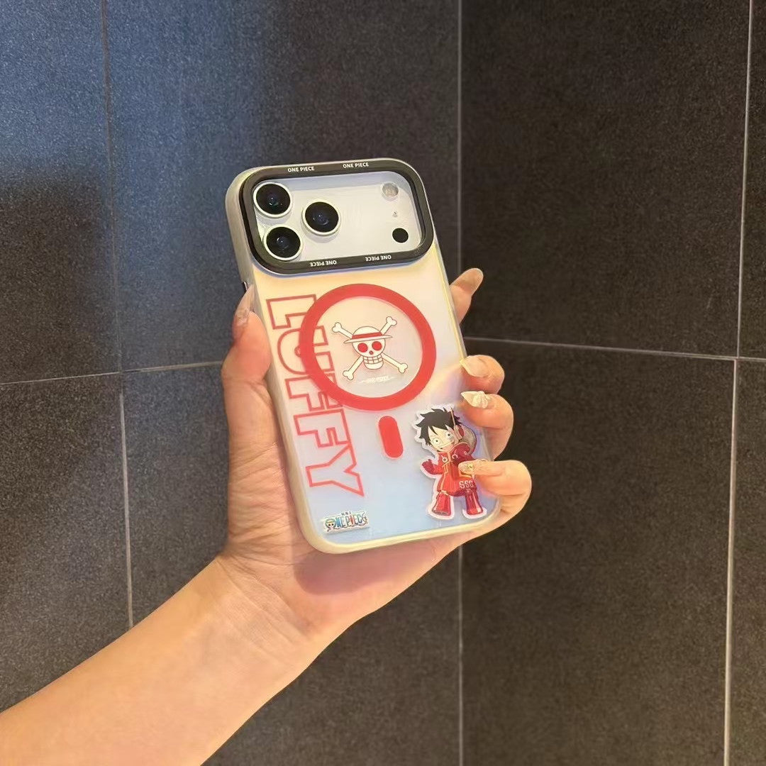 One Piece Q Egghead MagSafe All-inclusive Shockproof IMD Protective Case Cover