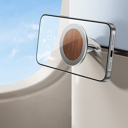 Oatsbasf Wood+Metal Double-sided Magnetic Phone Grip MagSafe Ring Stand