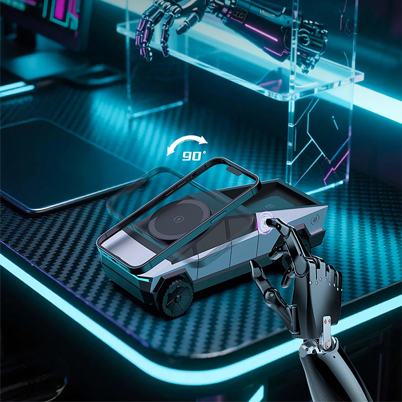 Armor King CyberDock 3-in-1 Wireless Charger + Car Model Ornament + Stand