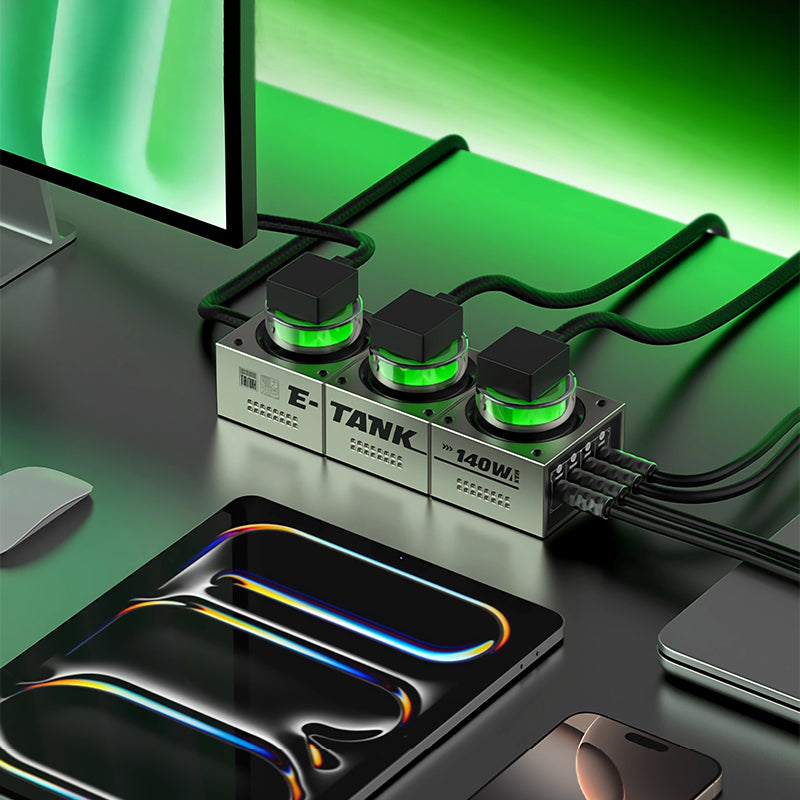 Mfish E-Tank Power Station 140W GaN PD Desktop Charger