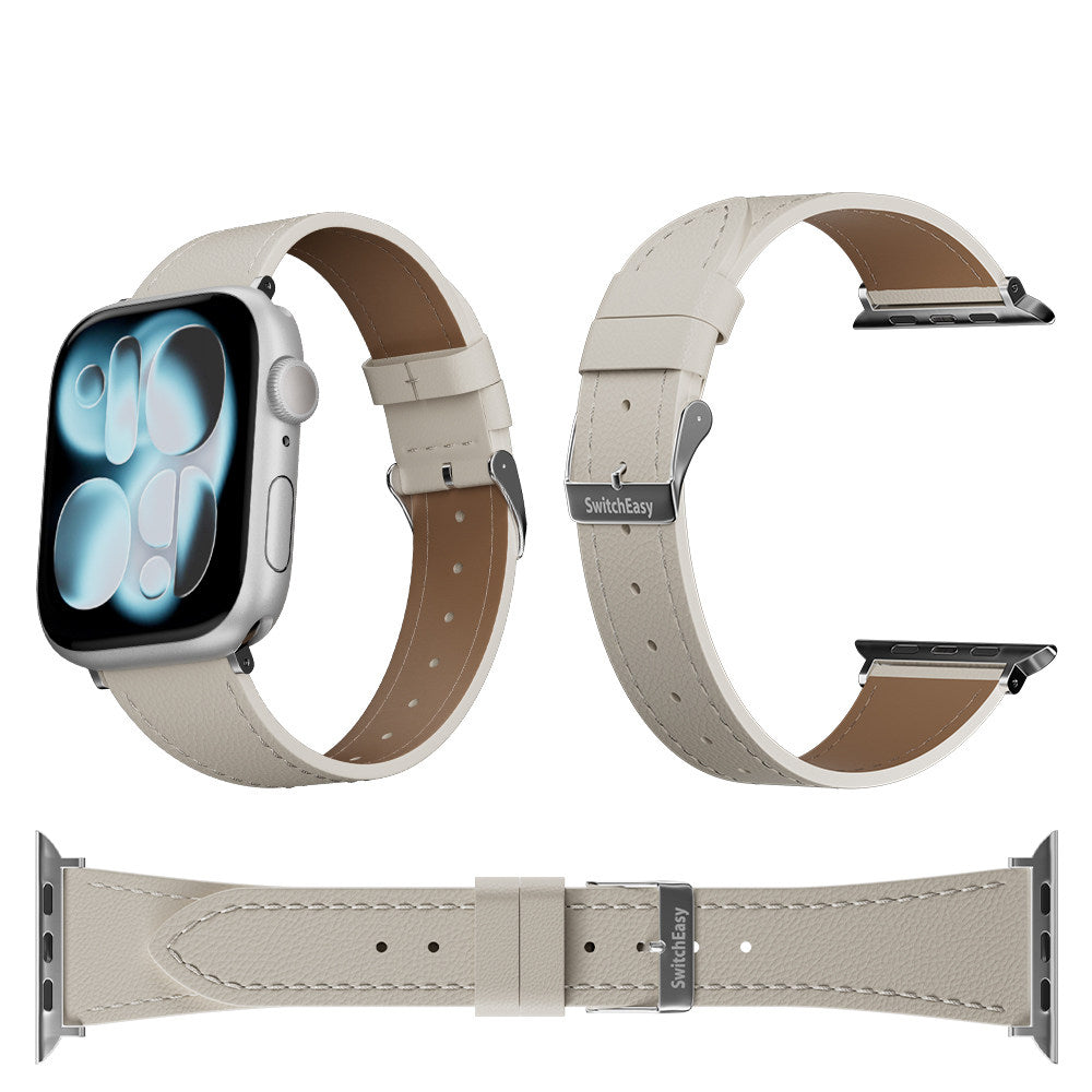 SwitchEasy Slim Genuine Leather Watch Band Apple Watch Strap