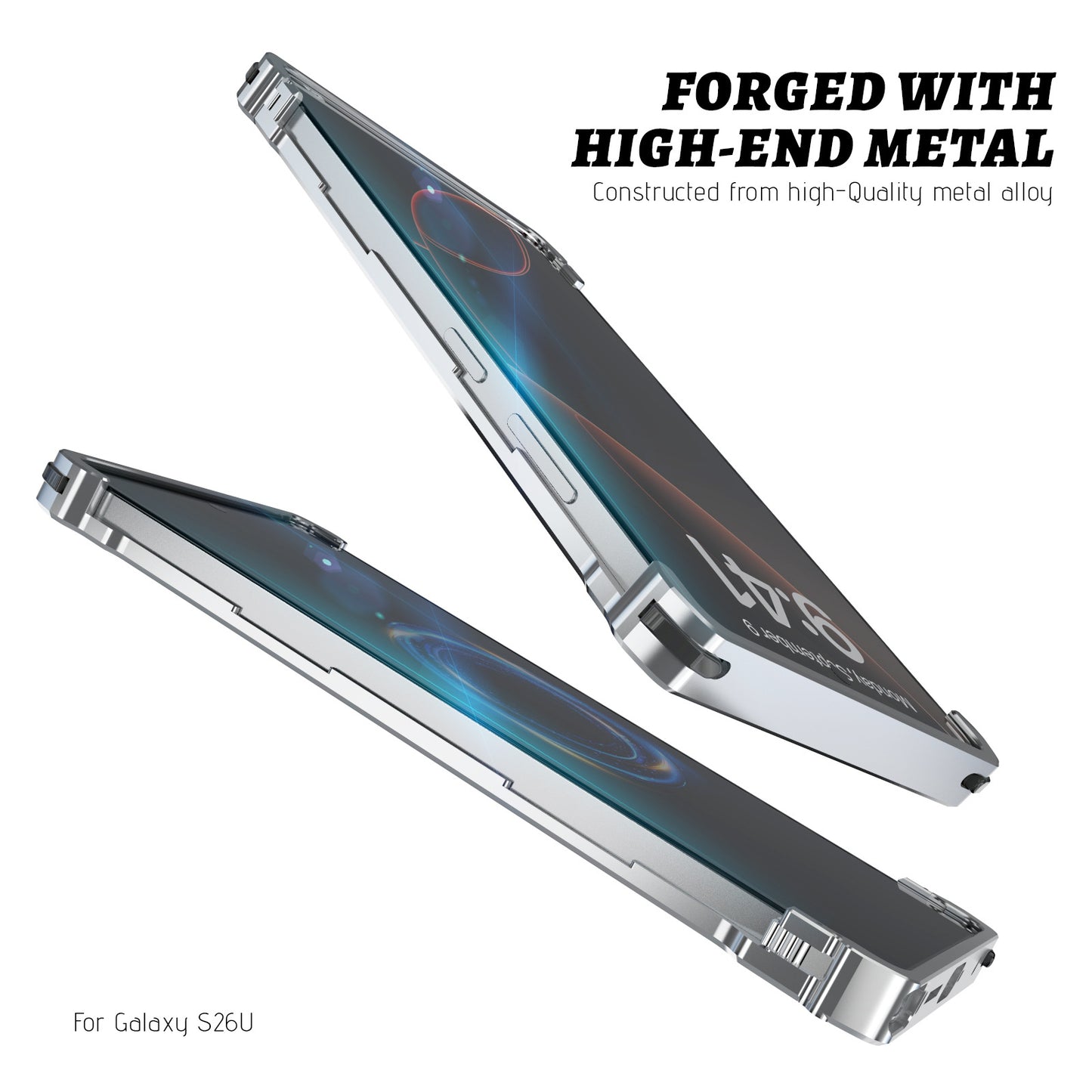 Luphie Slim Light Shockproof Snap-on Aluminum Metal Bumper Case Cover