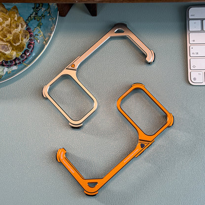 Oatsbasf 9 Shell Invisible Kickstand Air Cushion Shockproof Aluminum Metal Bumper Case Cover