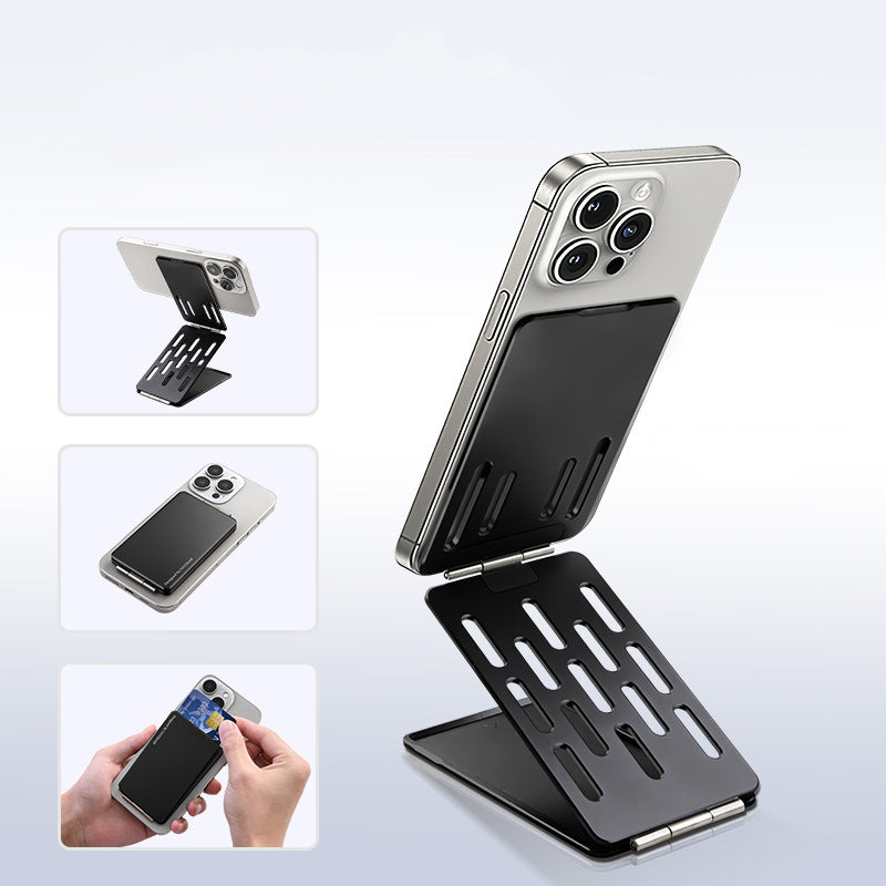 Oatsbasf Metal Magnetic Bracket Card Holder Adjustable MagSafe Phone Stand