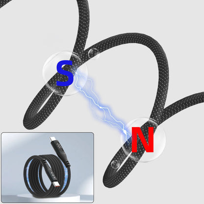 Lamborghini 100W USB-C to USB-C Charge & Sync Magnetic Cable with Digital LCD Display - Urus D1