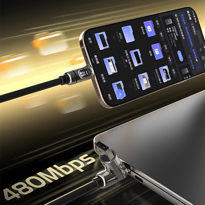 Mfish Gemini Dragon 140W USB-A+USB-C to Type-C*2 Data Cable Charging Line