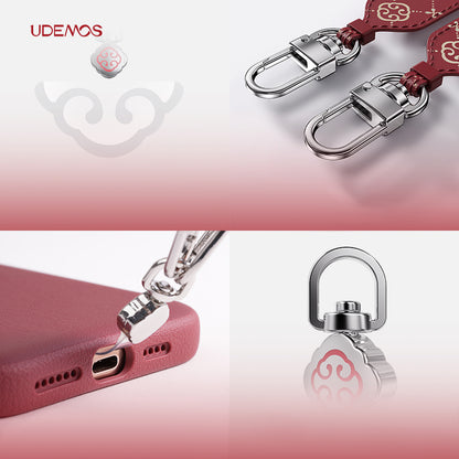 X-Doria Defense UDEMOS Ruyi Oriental Aesthetic Leather Hand Strap Phone Lanyard