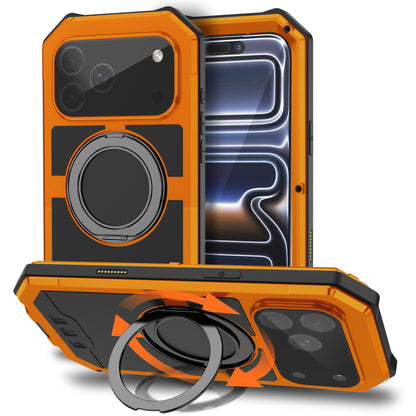 Armor King Warrior MagSafe Kickstand Waterproof Aluminum Metal Outdoor Military Heavy Duty Case Cover