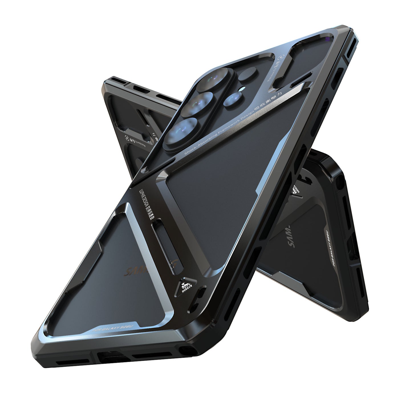 Luphie Warrior Armor Military-Grade Drop Protectioon Aluminum Alloy Heat Dissipation Metal Case Cover