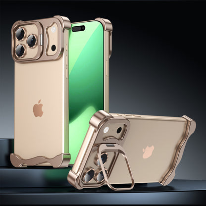 Armor King Wing Skeleton Lens Stand Frameless Anti-fall Metal Case Cover