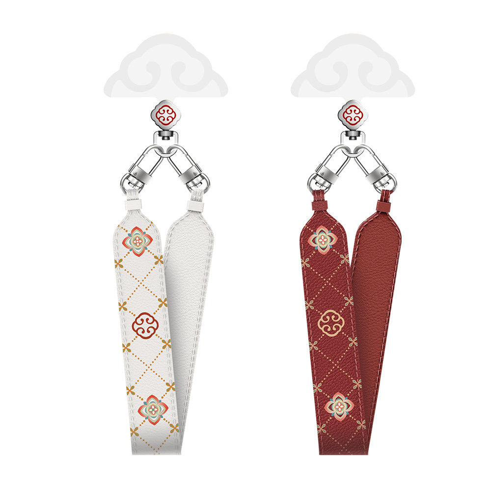 X-Doria Defense UDEMOS Ruyi Oriental Aesthetic Leather Hand Strap Phone Lanyard