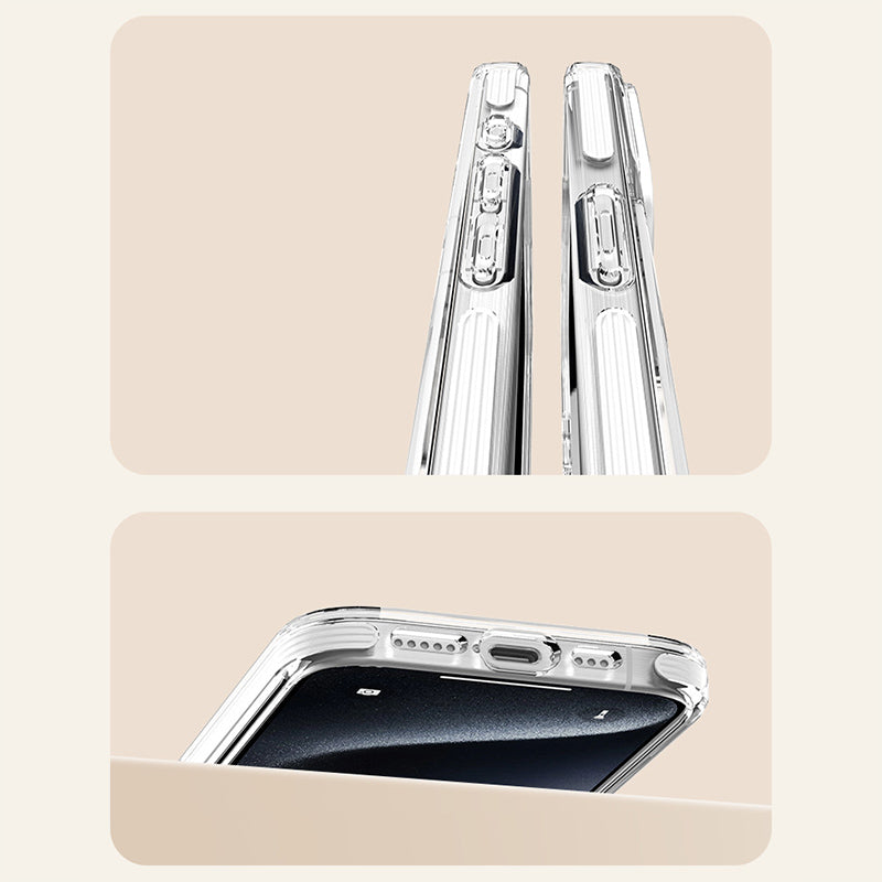 Line Friends MagSafe Pivot Ring Stand Shockproof Transparent Case Cover