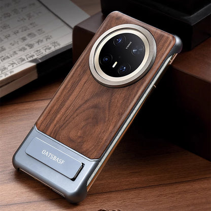 Oatsbasf MagSafe Metal+Wood Extraordinary Sliding Case Cover