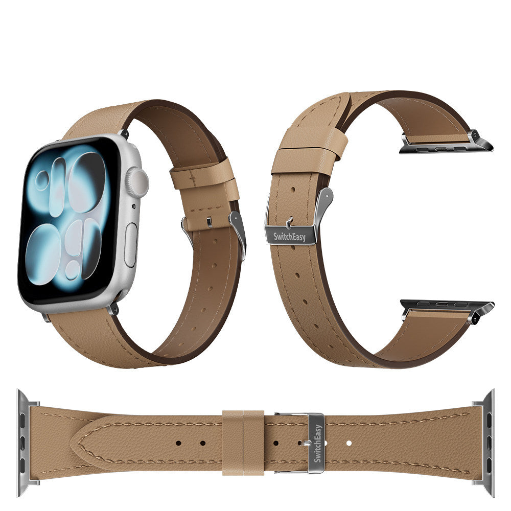 SwitchEasy Slim Genuine Leather Watch Band Apple Watch Strap