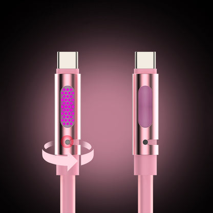 MfiSh Aroma Bee 240W Type-C to Type-C Aromatherapy Elastic Data Cable Charging Line