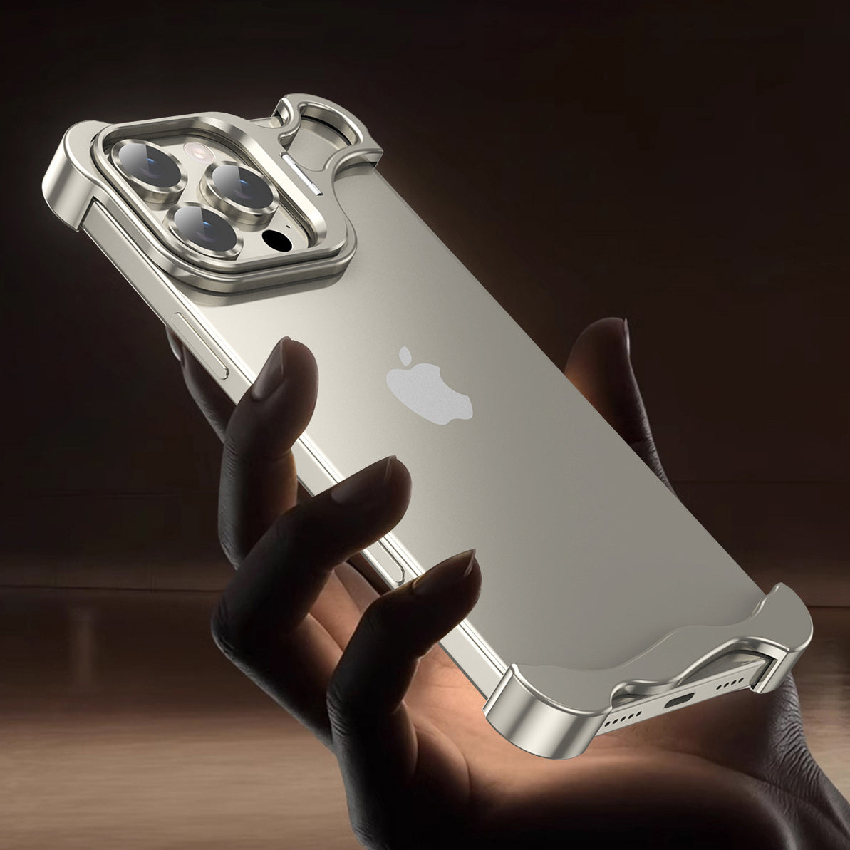 Armor King Wing Skeleton Lens Stand Frameless Anti-fall Metal Case Cover