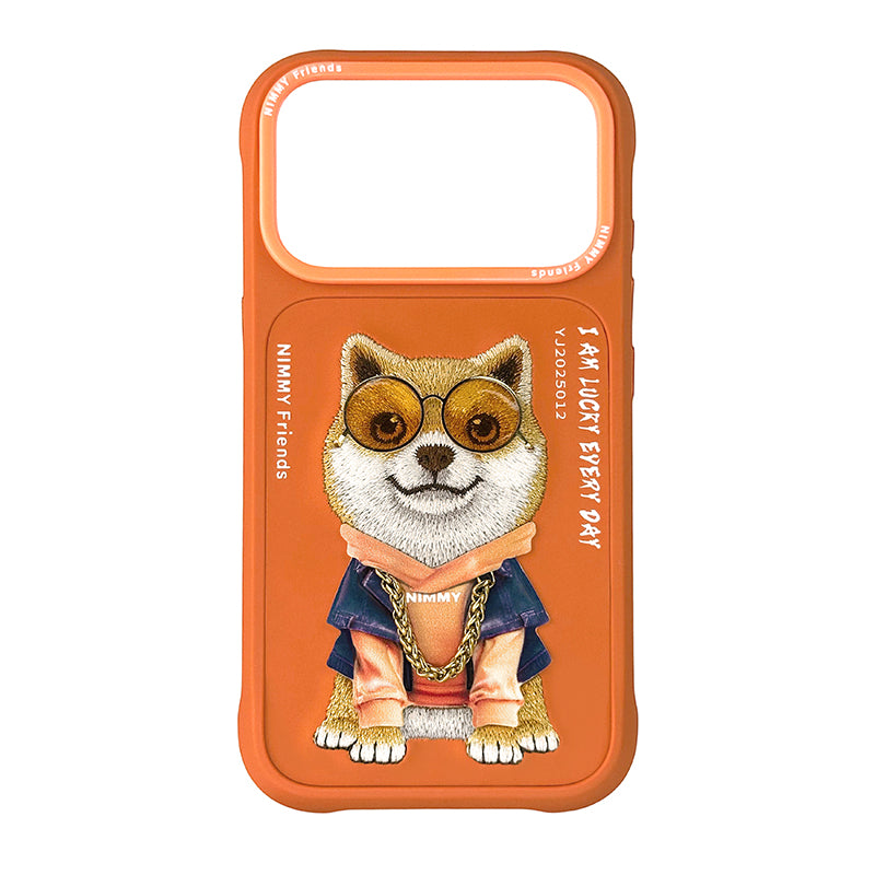 Nimmy Glasses Cute Pets Cool Embroidery Case Cover