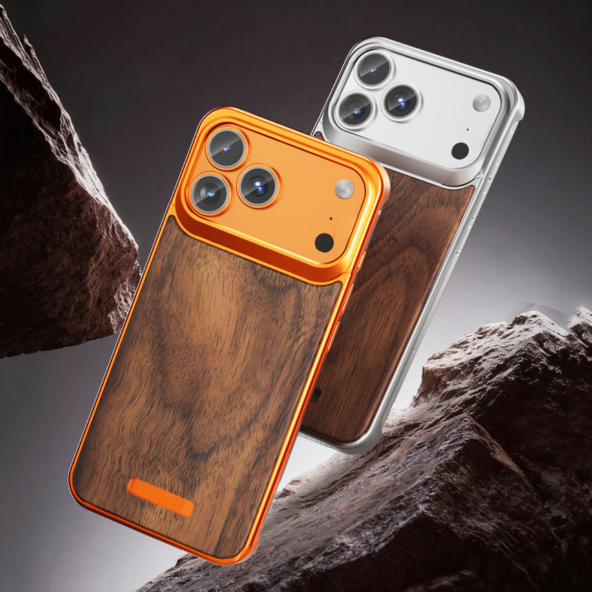 Armor King MagSafe Aluminum+Wood Heat Dissipation Aromatherapy Protective Cover Case