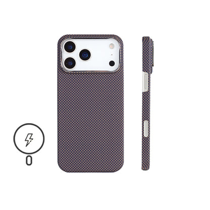 Armor King MagSafe Luxury Pure Aramid Fiber Slim Light Case Cover for Apple iPhone 17 series