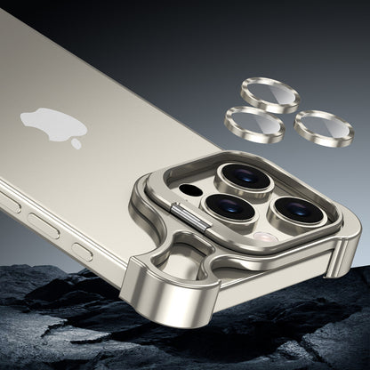 Armor King Wing Skeleton Lens Stand Frameless Anti-fall Metal Case Cover