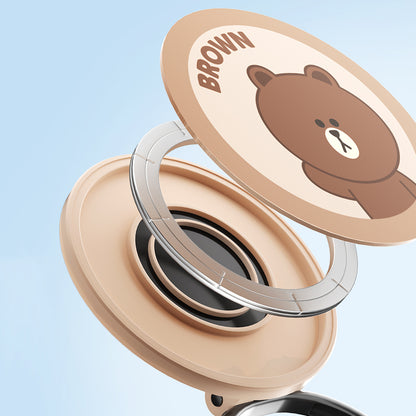 Line Friends Vacuum Suction Magnetic Folding Mount Phone Holder Navigation Bracket