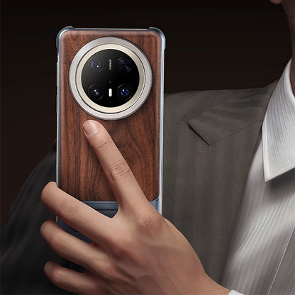 Oatsbasf MagSafe Metal+Wood Extraordinary Sliding Case Cover