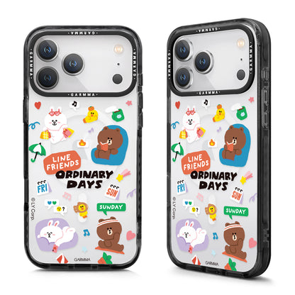 GARMMA Line Friends Ordinary Days MagSafe Premium Military Grade Drop Tested Impact Case Cover