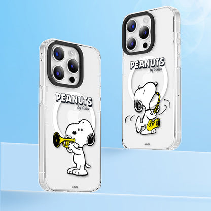 Peanuts Snoopy MagSafe Shockproof Transparent Protective Case Cover