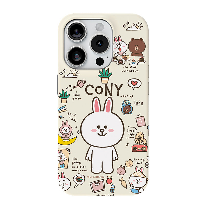 Line Friends Graffiti Dual Layer TPU+PC Shockproof Guard Up Combo Case Cover