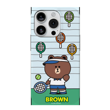 Line Friends Tennis Dual Layer TPU+PC Shockproof Guard Up Combo Case Cover