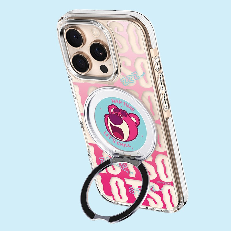 Disney Mickey & Friends MagSafe Pivot Ring Stand Shockproof Transparent Case Cover