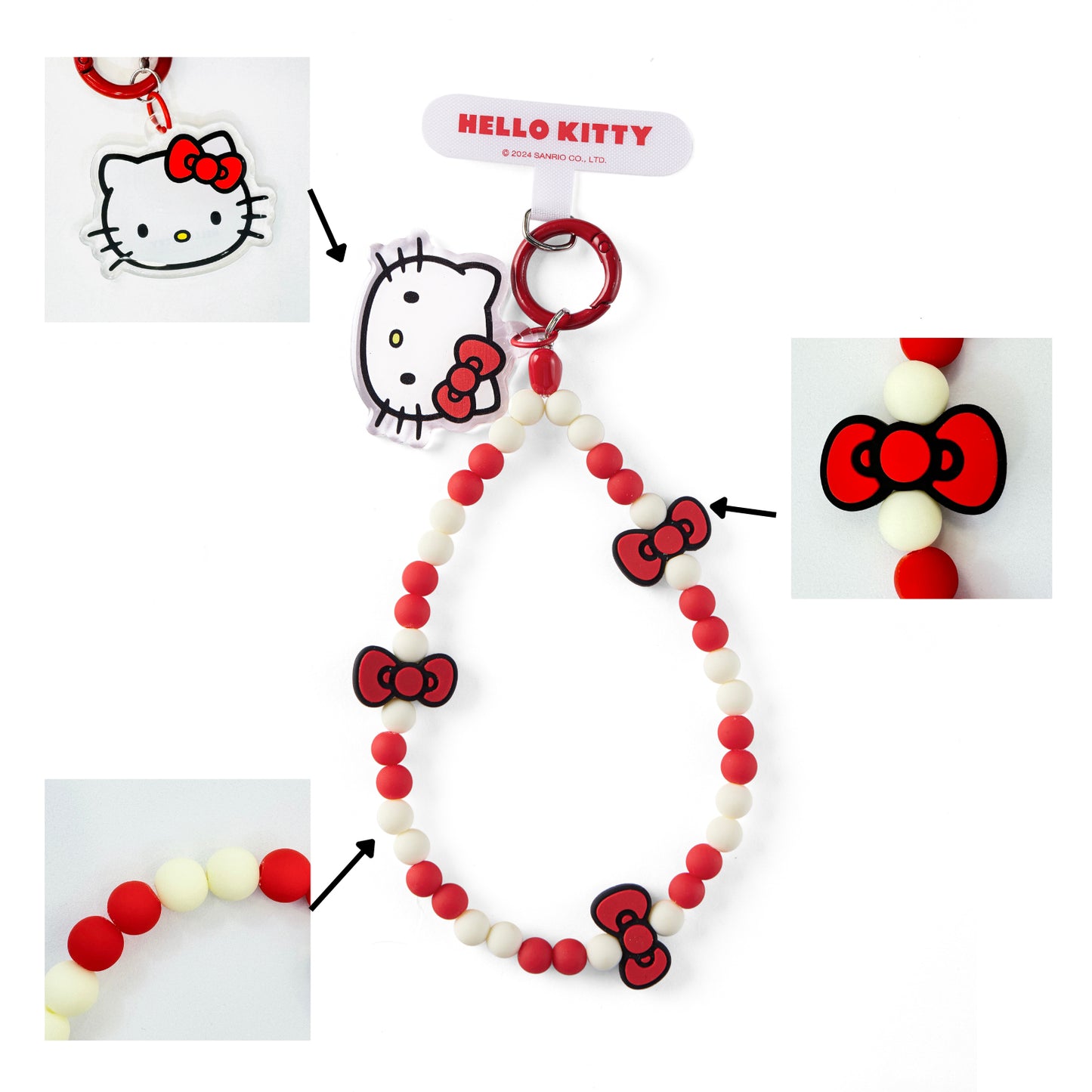 Moetch Sanrio Characters BonBon Candy Hand Strap Hanging Chain Phone Lanyard