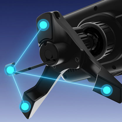 X-Doria Raptic Smart Rotation Kevlar Car Mount Foldable Phone Holder 15W Wireless Charger