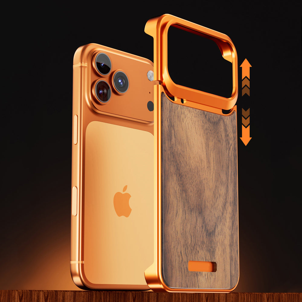 Armor King MagSafe Aluminum+Wood Heat Dissipation Aromatherapy Protective Cover Case