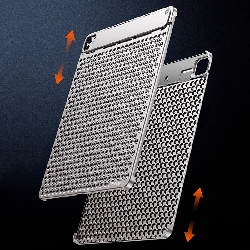 Armor King Aluminum Alloy Heat Dissipation Aromatherapy Protective Cover Case for Apple iPad