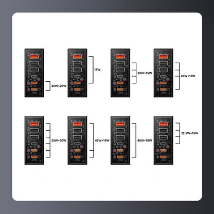 Transformers GaN PD 65W High Power 3*Type-C + 3*USB-A 6-Port Fast Charger